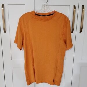 Reebok Shirt Mens M Orange Training Workout T-Shirt Short Sleeve Activewear Top